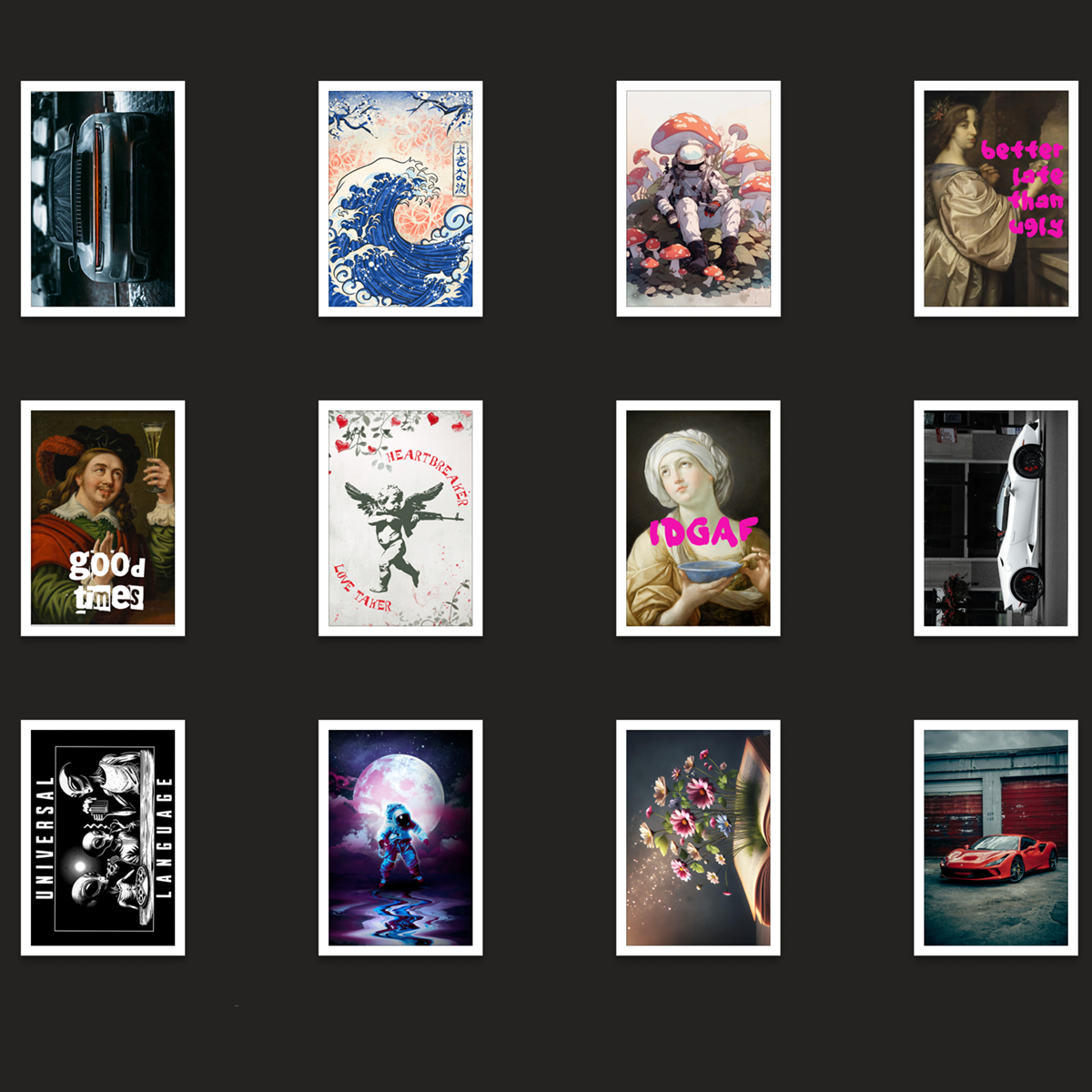 Wall Poster Pack: 50 Assorted 24X36 Wall Posters
