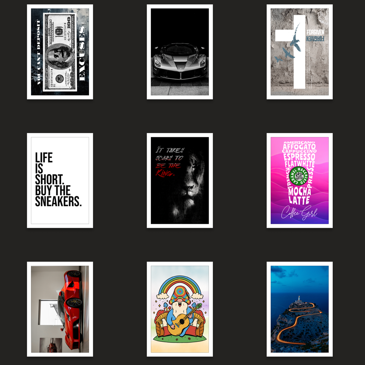 Wall Poster Pack: 50 Assorted 24X36 Wall Posters