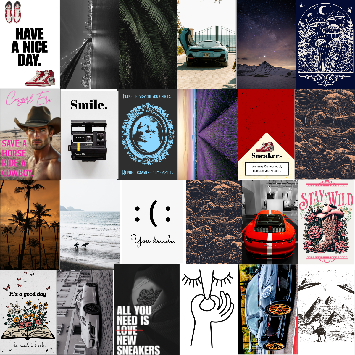 Pack B: 50 Assorted 24X36 Wall Posters